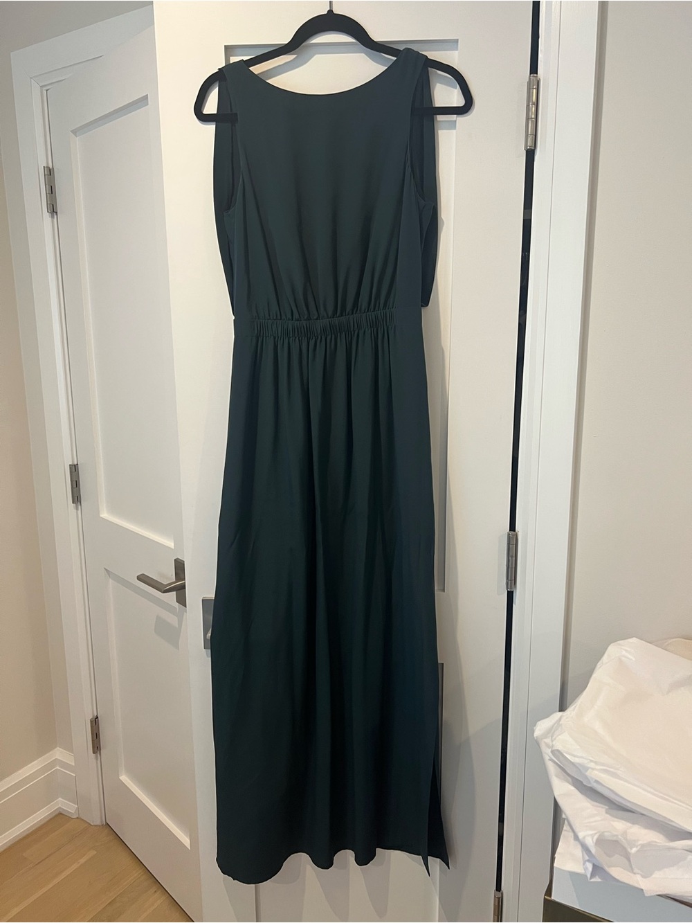 Club Monaco Emerald Green Silk Gown Dress